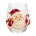 thumbnail image 2 of Magical Christmas Glass Art Cup Glassware, Collectible 3D Christmas Wine Glasses Festive Glass Drinkware for Holiady Party Home Decor Gifts, 2 of 6