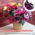 thumbnail image 3 of Yuarrent 3 piezas de flores artificiales pensamiento planta ramo interior exterior hogar jardín Type4 NO4, 3 of 6