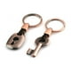 thumbnail image 5 of Pareja de cuero creativo Lvero Lve de bloqueo Bolsa Anillos Lvero Regalo para niñas Lve Bolso de bo Pta Macarena Llavero de pareja, 5 of 8