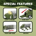 thumbnail image 2 of JoyStone 33 in 1 Military Truck Toy, Green Army Toy Set with Soldiers and Roadblocks, Mini Battle Truck Toy in Carrier Truck with Lights and Sounds, Gift for Toddler Boys Aged 3+, 2 of 8