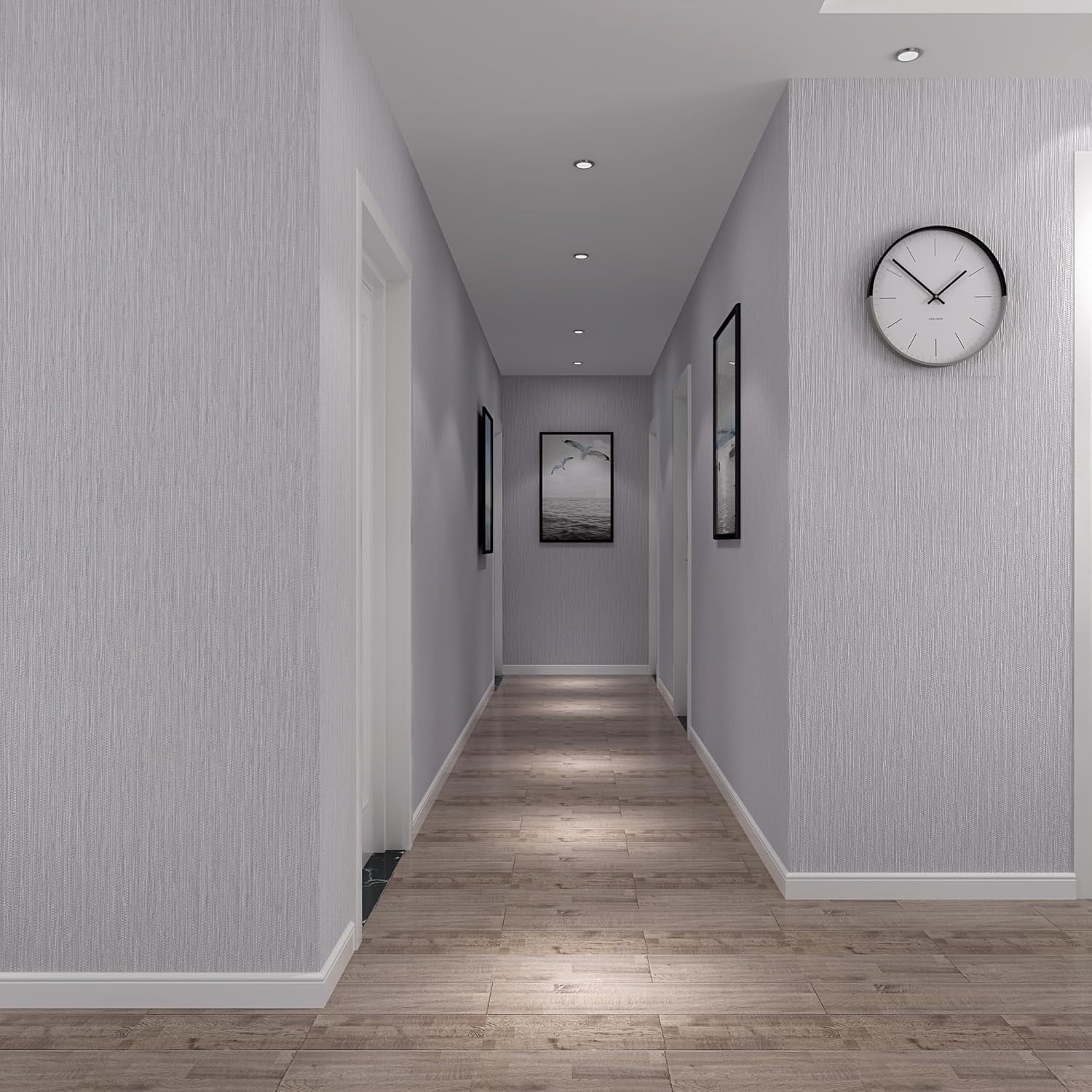 Grasscloth Wallpaper Peel and Stick 20.9in X 393in Fabric Contact Paper Wall Paper Textured Wallpaper Vertical Stripes Look Self-Adhesive Thick Vinyl Embossed Film