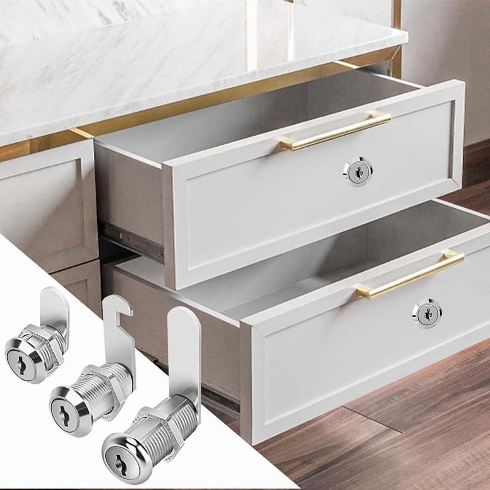 Cabinet Locks, Long Cam Locks Keyed Alike, Cabinet Cam Lock Set