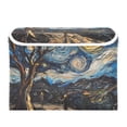 thumbnail image 7 of Yayeee Collapsible Cube Storage Bin with Lid Fabric Closet Decorative Basket with Handles, Swirling Starry Sky, 7 of 7