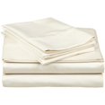 thumbnail image 1 of 400 Thread Count Egyptian Cotton King Sheet Set Solid  Ivory, 1 of 5