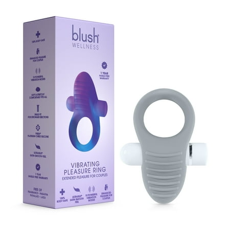 Wellness By Blush - Rechargeable Vibrating Pleasure C-Ring