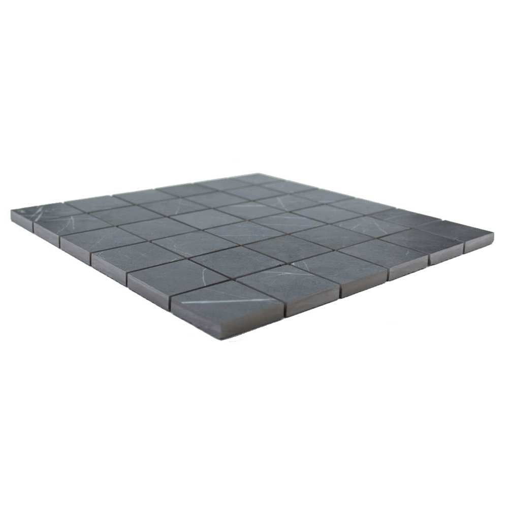 The Tile Life Penthouse 2" x 2" Charming Amber Matte Porcelain Mosaic Floor and Wall Tile Case of 9