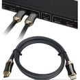 thumbnail image 3 of 4K HDMI Cable 2M - Professional HDMI 2.0 Cable in Braided Nylon Ultra HD 2160p 4K 3D Full HD, 3 of 5