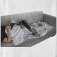 thumbnail image 6 of Western Soft Flannel Fleece Throw Blanket, Old Wooden Wagons from 20's in Ghost Town Antique Wyoming Wheels Artwork Print, Cozy Plush for Indoor and Outdoor Use, 50" x 70", Brown White, by Ambesonne, 6 of 6