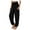 Black, variant on Bmisegm Womens New Casual Fashion Women's Wear Elastic High Waist Wide Leg Casual Pants Casual Pants Pants for Women Blue L