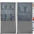 thumbnail image 3 of BUYISI Hanging Mini Fridge Caddy Organizer Storage Bag For Dorm, Office, Kitchen, Home Gray, 3 of 8