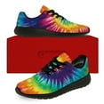 thumbnail image 3 of Uminder Womens Tennis Shoes Tie Dye Sneakers Black Shoes Size 10.5, 3 of 5