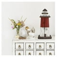 thumbnail image 4 of Nautical Decor Wooden Lighthouse Beach Themed Ornaments Coastal Ocean Decoration Decorative Wood Light HouseTable Centerpiece Tower Lights Figurine for Shelf Fireplace (Red L), 4 of 7