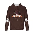 thumbnail image 5 of Atogsazn Mens Halloween Hoodies Casual Spooky Fleece Long Sleeve Pullover Sweatshirt Fall Clothing Tops 04-Brown XL Fashion, 5 of 5