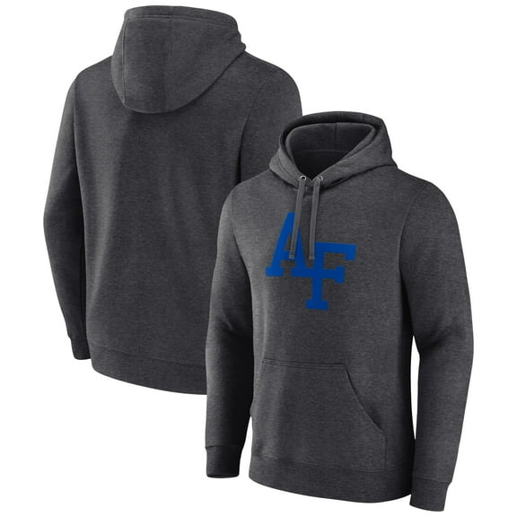 Men's Charcoal Air Force Falcons Logo Pullover Hoodie