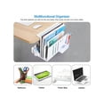 thumbnail image 3 of MAXECHO Desk Side Storage Under Desk Laptop Mount Table Side Hanging File Organizer No Drill Clamp On Cable Management Tray Laptop Holder With Magnetic Pen Holder For Office And Home Load 22 Lbs, 3 of 8