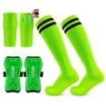 thumbnail image 2 of Youth and Adult Soccer Training Kit, Soccer Shin Guards Youth, Shin Guard Sleeves Youth, Soccer Equipment for Training, Full 6-Piece Set Including 2 Soccer Socks, 2 Shin Guard, 2 of 3