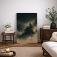 thumbnail image 4 of Canvas Print Moody Mountain Forest Wall Art Dark Atmospheric Nature Landscape Decorative for Living Room Bedroom - 32"x48", 4 of 8