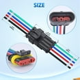 thumbnail image 2 of Nilight 4Pin Way Electrical Wire Connector 10 Pack 16AWG Male Female Plug Socket Quick Disconnect Waterproof Plug Play 1.5mm Series Terminal for Car Truck Motorcycle Marine Boat, 2 of 7