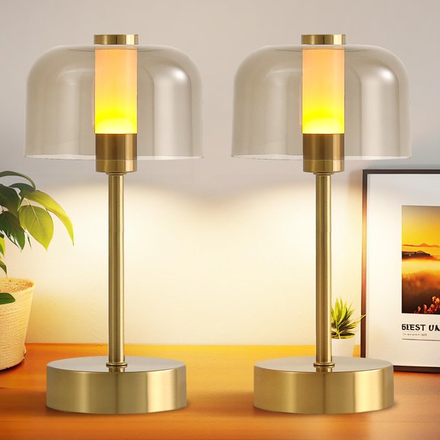 Lámpara de mesa USB portátil AIHYING, paquete de 2 unidades, batería de 4000 mAh