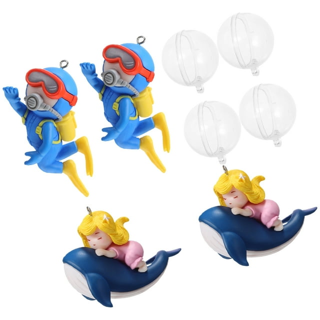 BESTYASH 4Ud Decorativas Flotantes De Para Acuario PVC Fácil Limpieza Multicolor