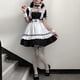 thumbnail image 5 of Delantal de sirvienta francesa, disfraz de Lolita, disfraz de cosplay, conjunto de guantes y calcetines con orejas de gato peludas, 5 of 5