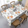 thumbnail image 5 of Thanksgiving Fall Tablecloth 60 x 104 Inch Rectangle, Autumn Harvest Pumpkin Tablecloths Stain Resistance Polyester Table Cloth for Holiday Parties Kitchen Dining Indoor Outdoor, 5 of 5