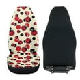 thumbnail image 4 of Uorisanigo Car Seat Covers 2pcs/Set Red Ladybugs High Back Vehicle Cushion Cover Stretchy Plush Auto Protectors Front Seats Cover for Most Cars, Trucks, SUVs, Vans, 4 of 7