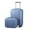 Blue, variant on Zimtown 2 Piece Luggage Set, 20" Carry-On Expandble ABS PC Luggage Hardside Lightweight Suitcase, 14" Mini Cosmetic Cases, Blue