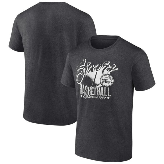 Men's Charcoal Philadelphia 76ers Winner T-Shirt
