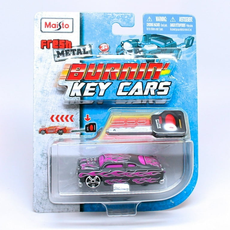 Leadslinger Yellow Burnin Key Cars Maisto Fresh Metal Car with Classic Key Launcher