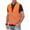 Orange, variant on Cxenplz Men Womens High Visibility Safety Vests with 2 Hi Vis Reflective Strips Construction Vests for Traffic Work, Running, Surveyor and Security Guard