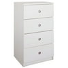 4 Drawer Dresser In White Lacquer