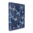 thumbnail image 3 of Stupell Industries Blue Abstract Butterflies Animals & Insects Painting Gallery Wrapped Canvas Print Wall Art, 3 of 5