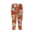 thumbnail image 5 of Zysthvn Cropped Womens Summer Capris Plus Size Yoga Casual Leggings Floral Womens Pants Gym Elastic Waist Running High Waisted, 5 of 5