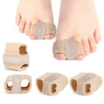 thumbnail image 4 of Eosunjian Toe Separator Pads 2pcs Breathable Toe Spacers Flexible Bunion Relief Pads Double-ring Toe Separators Comfortable Toe Splints for Day Night for Pain, 4 of 8