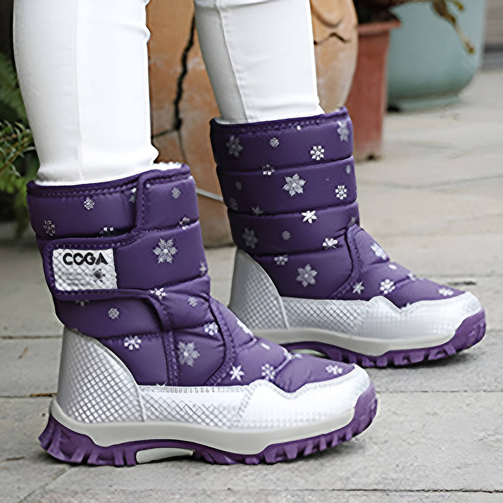 Bmisegm Children Snow Boots Shoes Winter Boots Fashion Kids Shoes