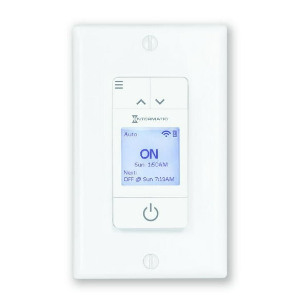 Intermatic ASCEND Smart 7-Day Programmable Wi-Fi Timer, 120 VAC, 15A, White