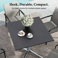 thumbnail image 5 of MF Studio 31" Square Metal Outdoor Patio Bistro Dining Table for 4, Black, 5 of 10