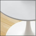 thumbnail image 6 of 32"Modern Round Dining Table with Round MDF Table Top,Metal Base Dining Table, End Table Leisure Coffee Table,White, 6 of 8