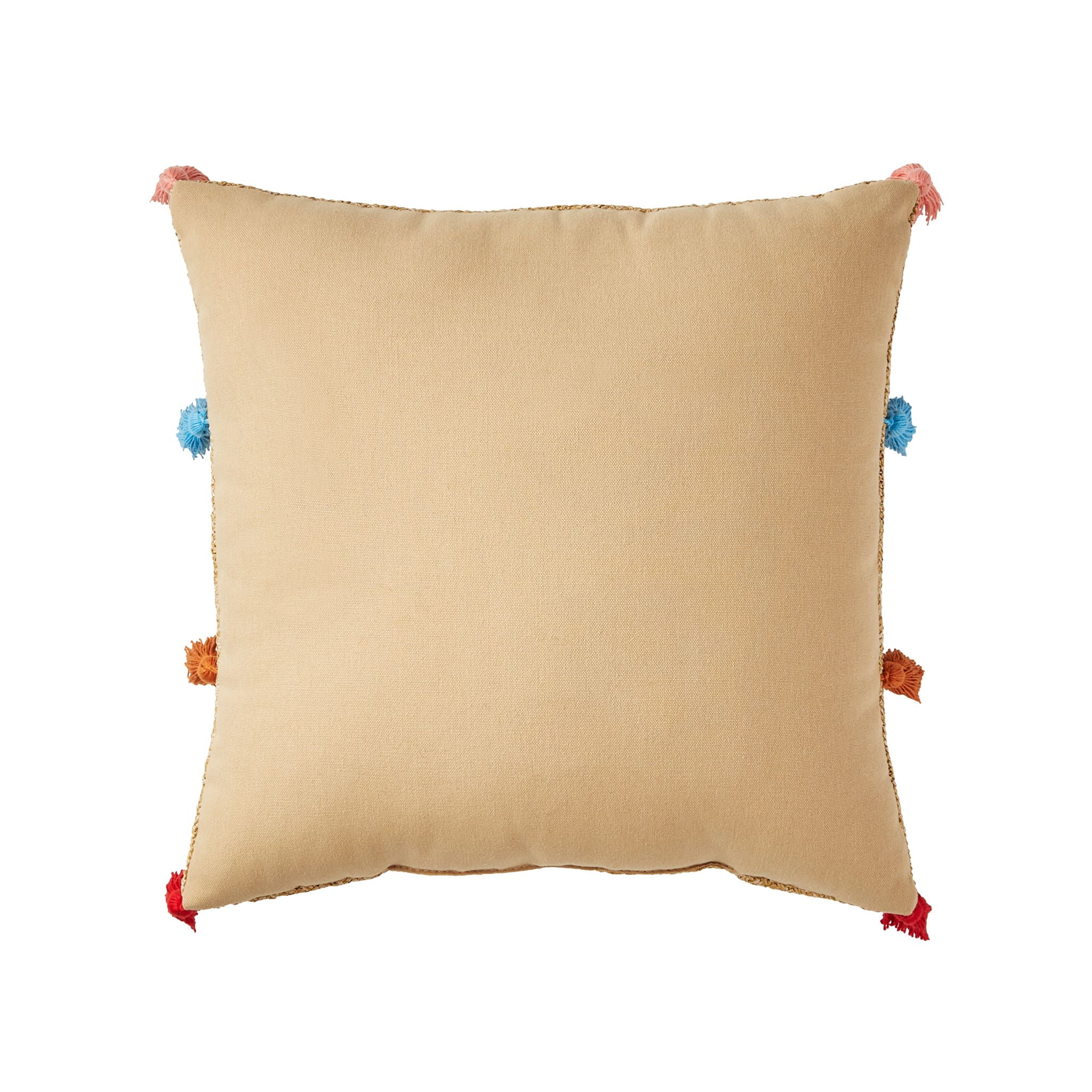 The Pioneer Woman Embroidered Tan Outdoor Pillow 16 x 16 Walmart