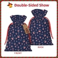 thumbnail image 2 of Pofeuu Star Dog Paw Print Burlap Bags with Drawstrings Drawstring Gift Bags Pouch Bag for Thankgiving Birthday Party Gift Wrapping Treats and Party Favors-Medium, 2 of 9