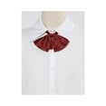 thumbnail image 5 of CORBATA PREATADA INSPIRADA CHIC PARA MUJERES, CON NUDO AJUSTABLE, ACCESORIO DE CUELLO, ROJO VINO, TALLA ÚNICA, 5 of 5