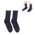 thumbnail image 4 of 4 pares de calcetines de algodón para diabéticos, sin costuras, para pacientes, ancianos, embarazadas, color negro, 4 of 7