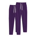 thumbnail image 2 of Joggers for Women, Audhol 2 Piece Women's Casual Sport Pants Women's Ultra-Soft Lounge Joggers Sweatpants Athletic Yoga Pants with Pockets Womens Joggers Purple S, 2 of 4