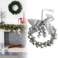 thumbnail image 2 of Jingle Bell Beaded Christmas Ornament Kit, Festive Wreath Style Tree Pendant, Simple Hand Assembly Holiday Supply for Family Focused DIY Crafting and Seasonal Home Tree Embellishment Projects,Silver, 2 of 5