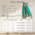thumbnail image 5 of TiaoBug Kids Girls Satin Belly Dance Bloomers Elastic Waistband Harem Pants A Burgundy 2-4, 5 of 5