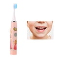 thumbnail image 1 of Battery Operated Tooth Brushes, Kids Electric Toothbrush IPX7 Waterproof Soft Brush Hair Gently Flexible Cleaning Cartoon Pattern  For Daily Use, 1 of 8
