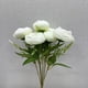 thumbnail image 2 of Flores artificiales de peonía de plástico multicolor para decoración del hogar | Flores artificiales realistas de 30 cm | Ramo impermeable y resistente a la decoloración para uso en interiores y, 2 of 8