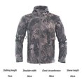 thumbnail image 4 of Chaqueta de exterior para hombre, 3 en 4 para desplazamientos al aire libre, además de forro polar y chaqueta gruesa resistente al viento y cálida para fuerzas especiales, pitón negro, XL, 4 of 5
