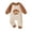 Z01-Coffee, variant on larppty 2Pcs Neutral Outfits Newborn Baby Boy Girl Pumpkin Romper Jumpsuit My 1st Thanksgiving Clothes with Hat